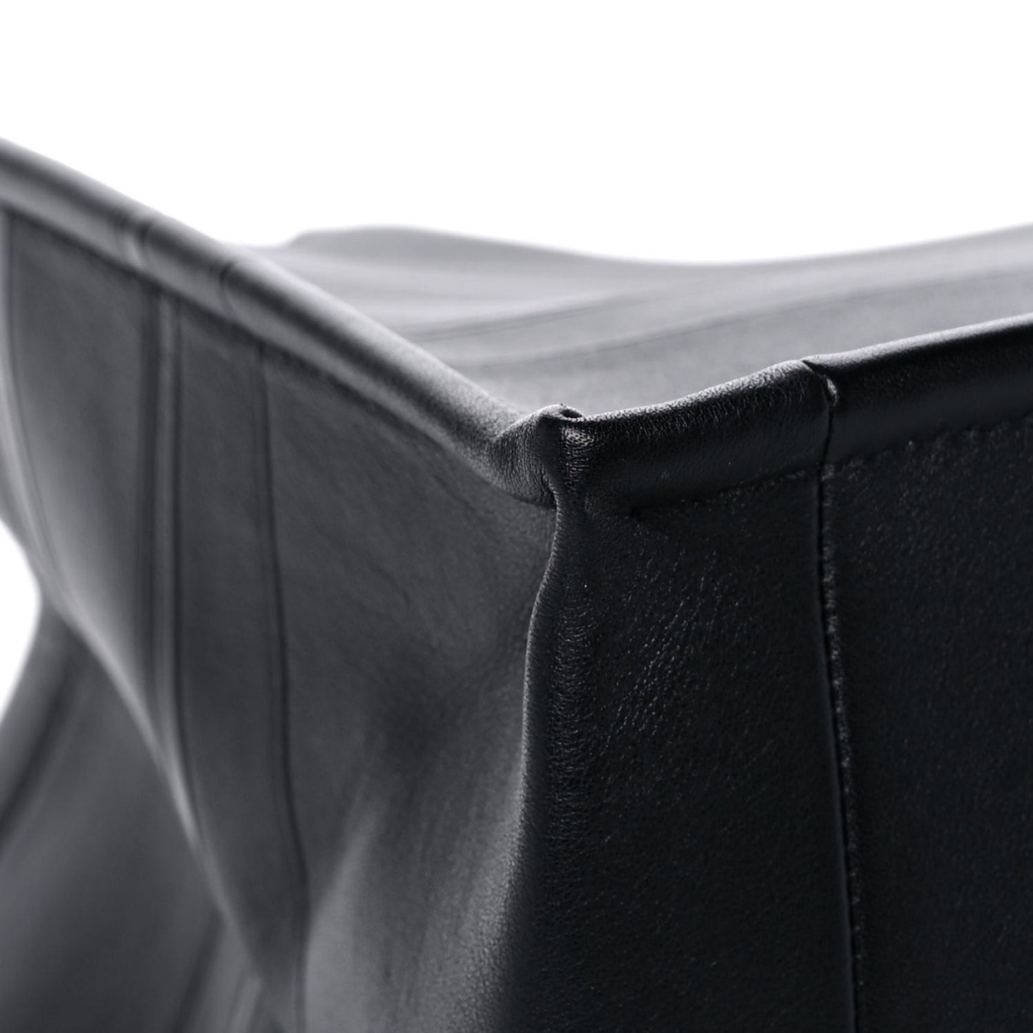 Calfskin Embossed Medium Book Tote Black