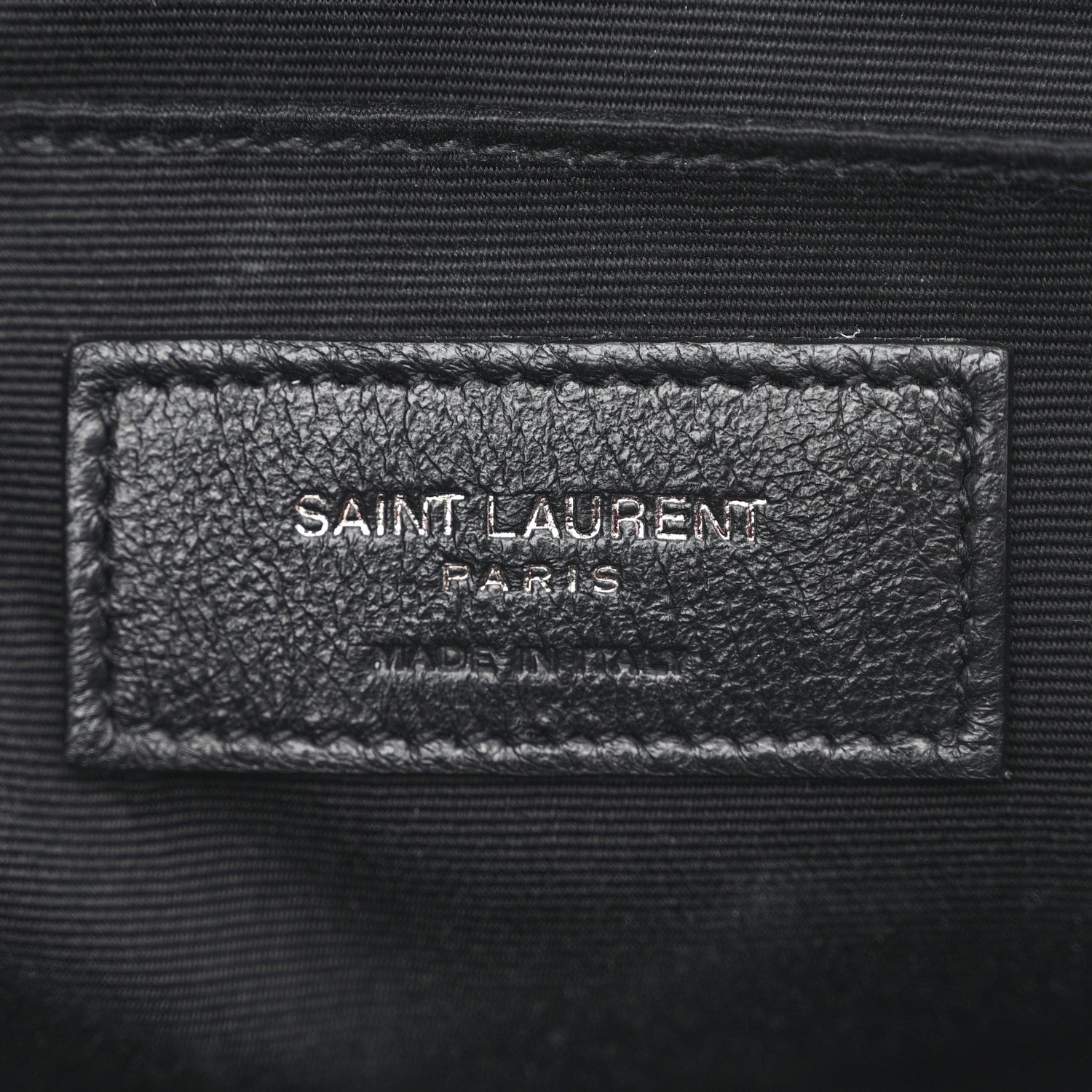 Saint Laurent Calfskin Matelasse Monogram Monochrome Lou Camera Bag Black 6 of 11