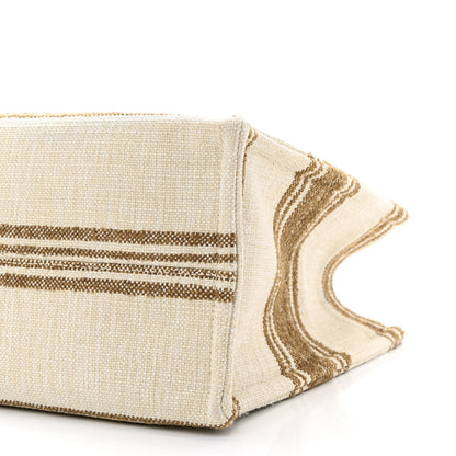 Celine Canvas Calfskin Jacquard Cabas Tobacco Tan 11 of 12