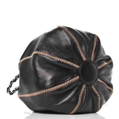 Chanel Lambskin Satin Reversible Mini Sac Cordon Black 7 of 12