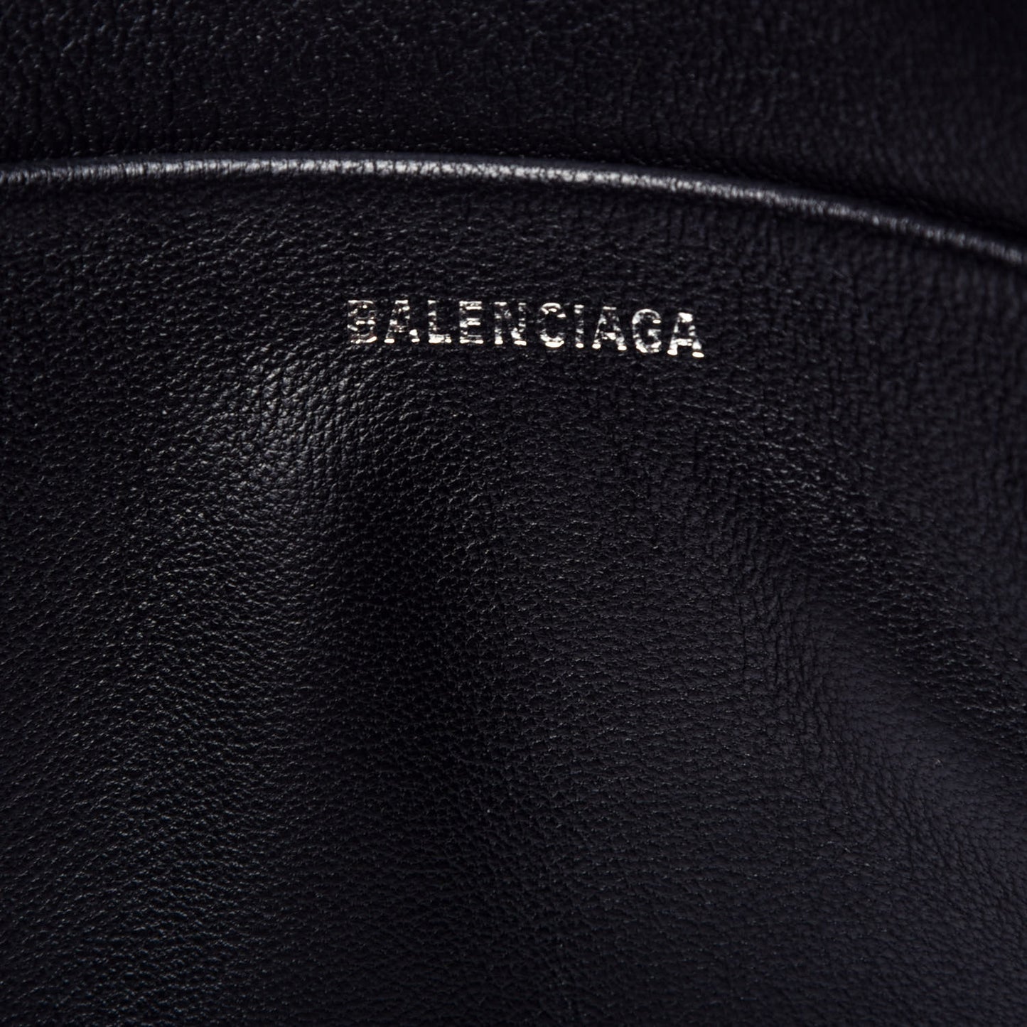 Calfskin Logo Large Zip Pouch Acid Pink