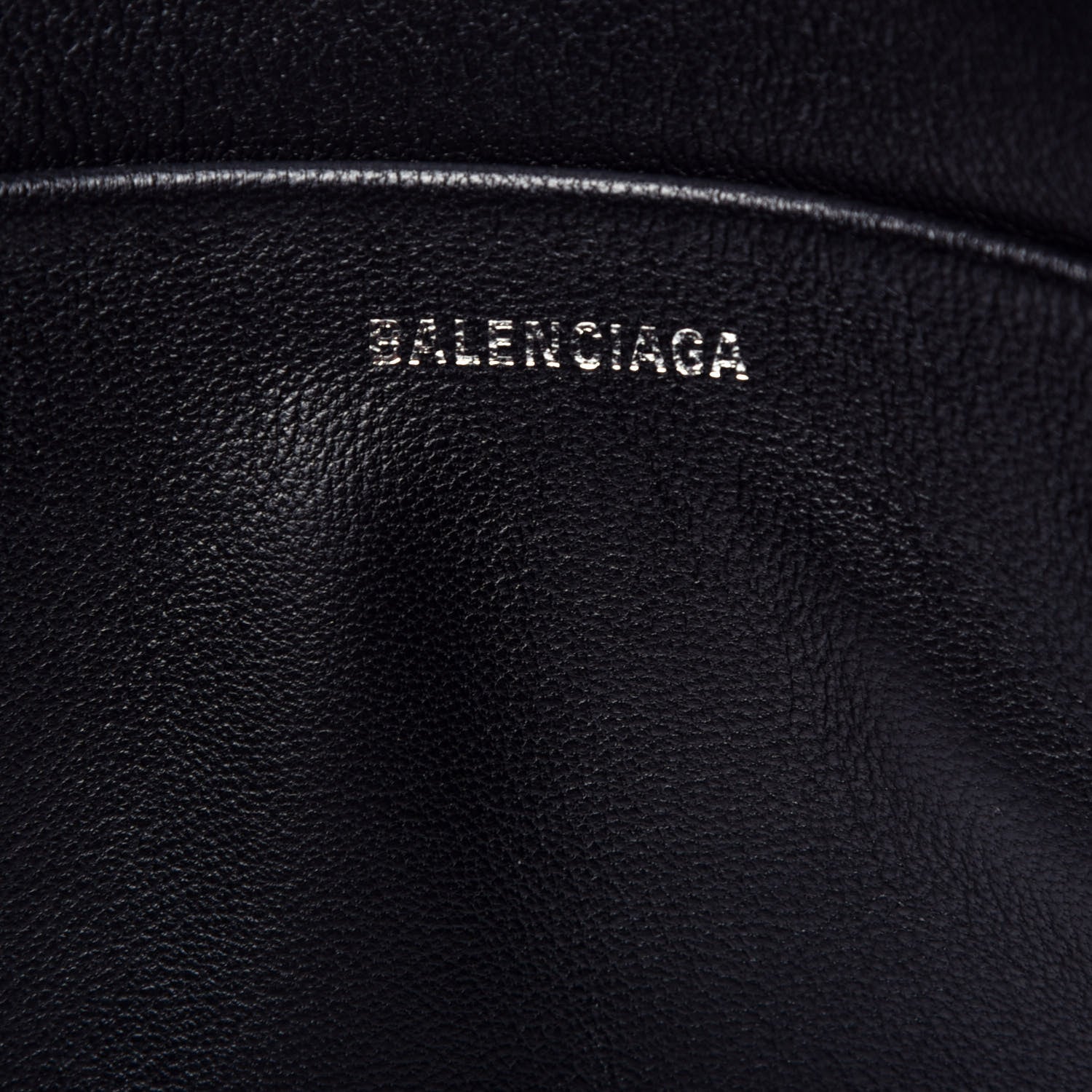 Balenciaga Calfskin Logo Large Zip Pouch Acid Pink 6 of 7