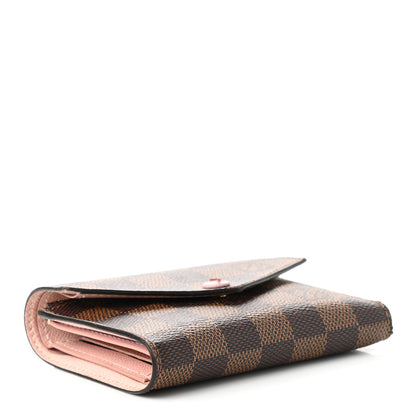 Louis Vuitton Damier Ebene Victorine Wallet Rose Ballerine 4 of 9