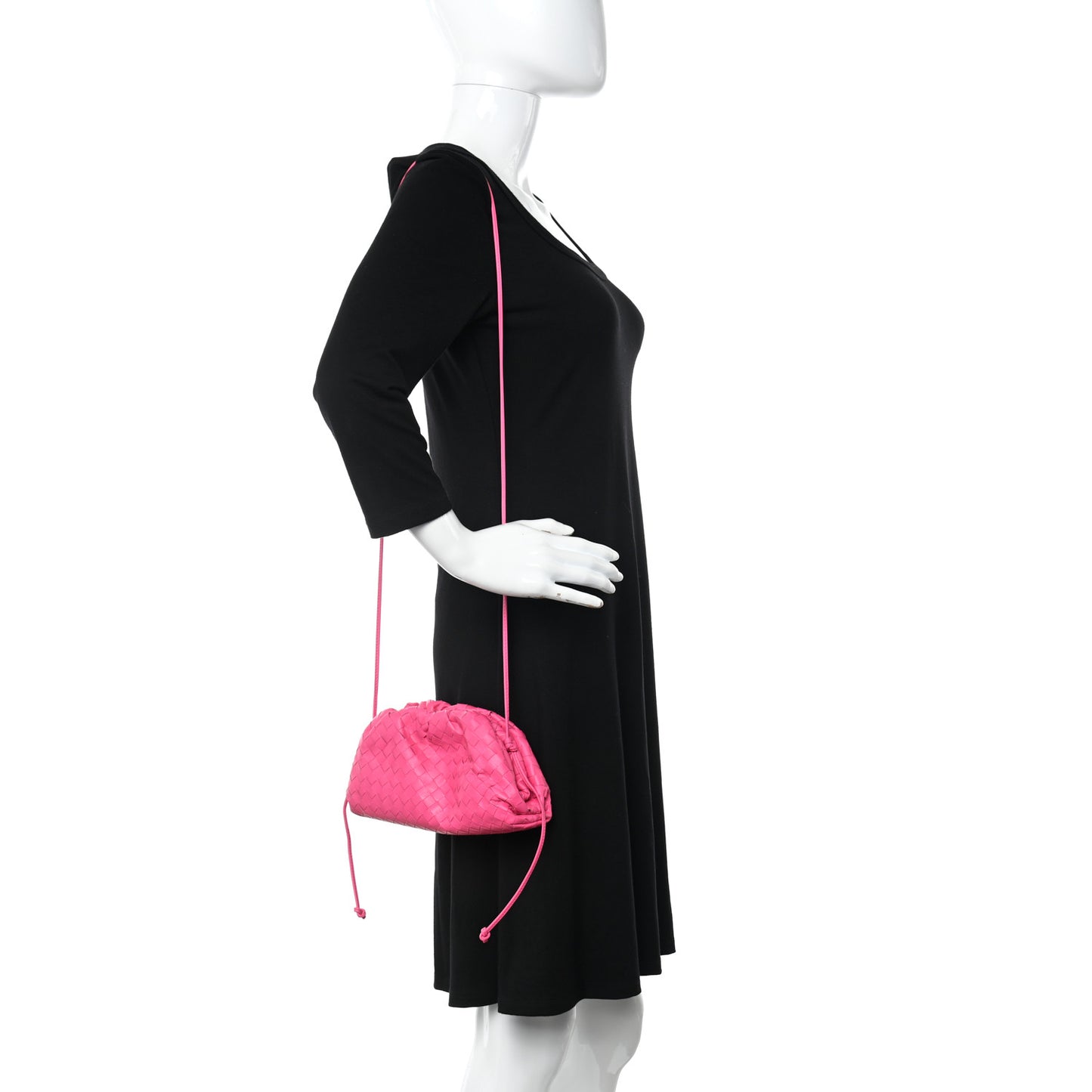 Nappa Intrecciato The Mini Pouch Rosa Shock