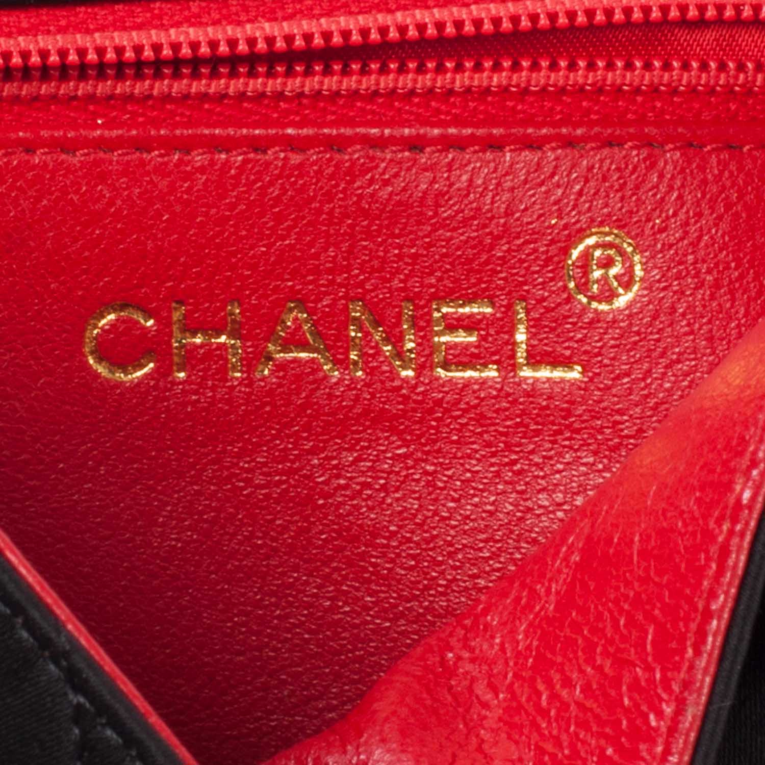 Chanel Satin Beaded Envelope Flap Black 8 of 8