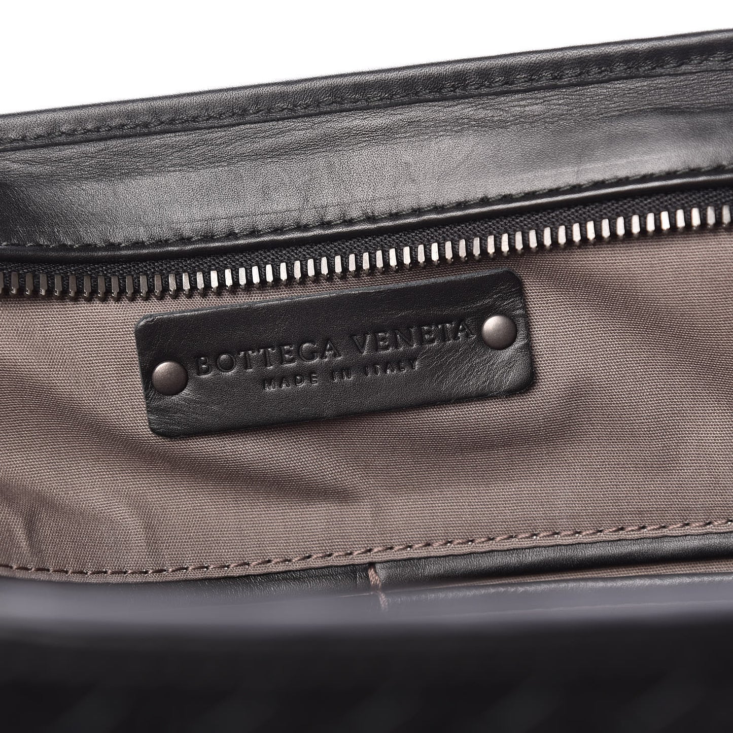 Calfskin Leggero Intrecciato Briefcase Black