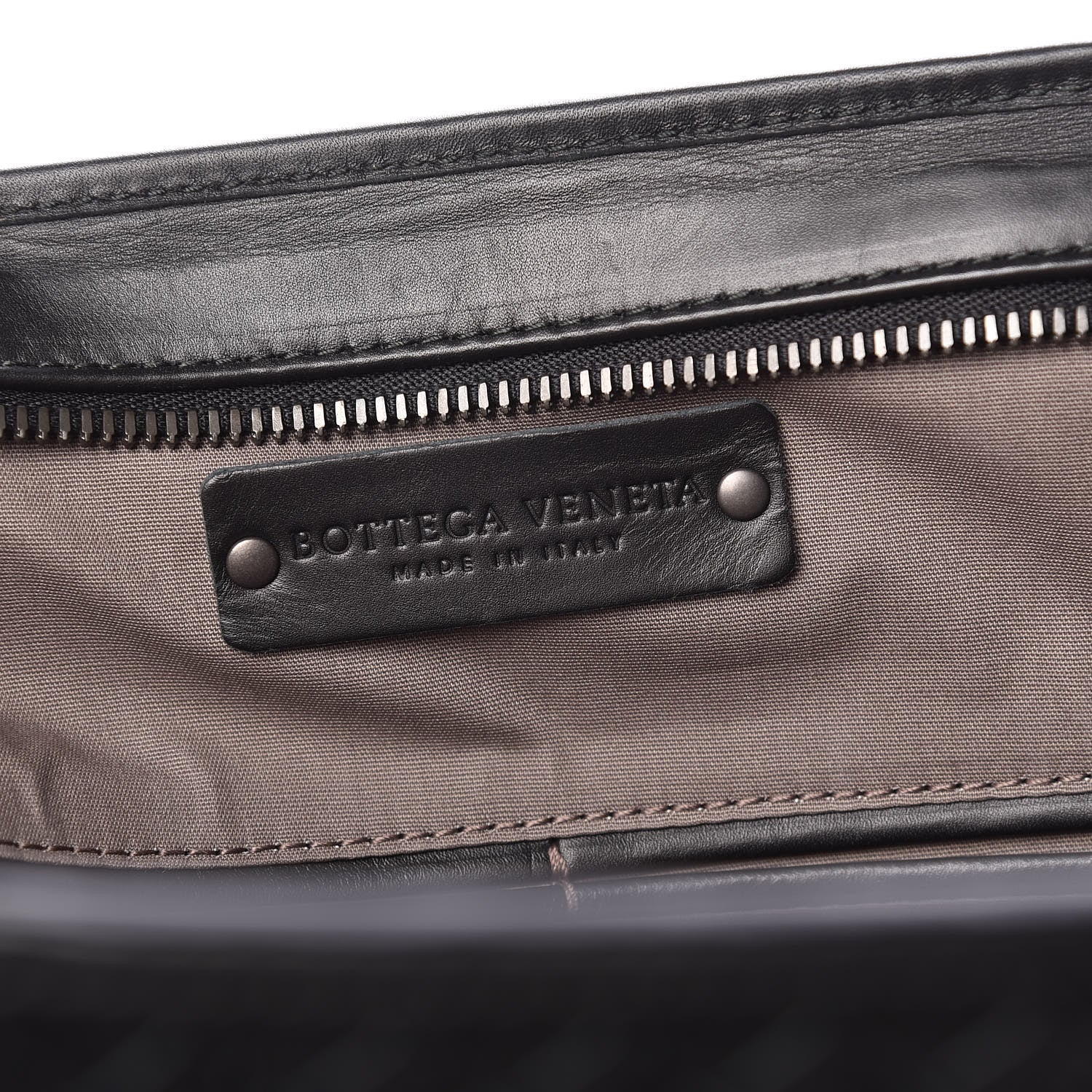 Bottega Veneta Calfskin Leggero Intrecciato Briefcase Black 6 of 8