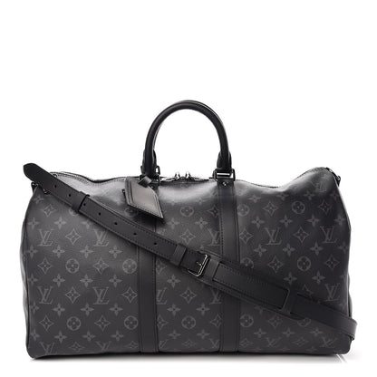 Louis Vuitton Monogram Eclipse Keepall Bandouliere 45 1 of 9