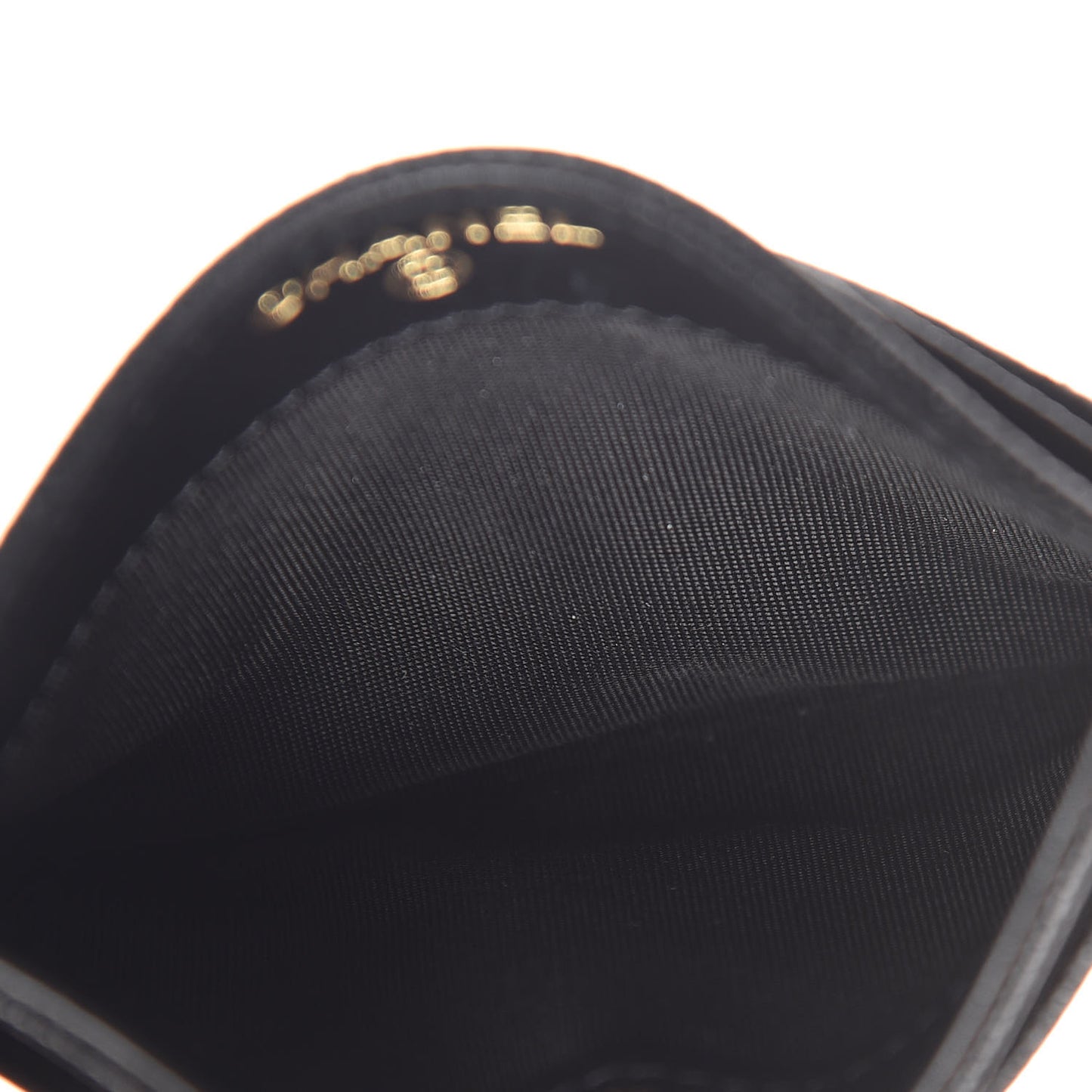Caviar Quilted Boy Card Holder Black