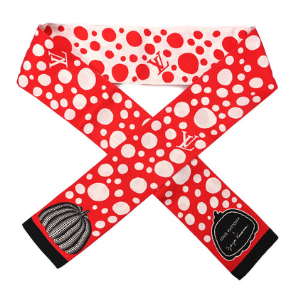 Louis Vuitton LV x YK Infinity Dots Bandeau Red White 1 of 3
