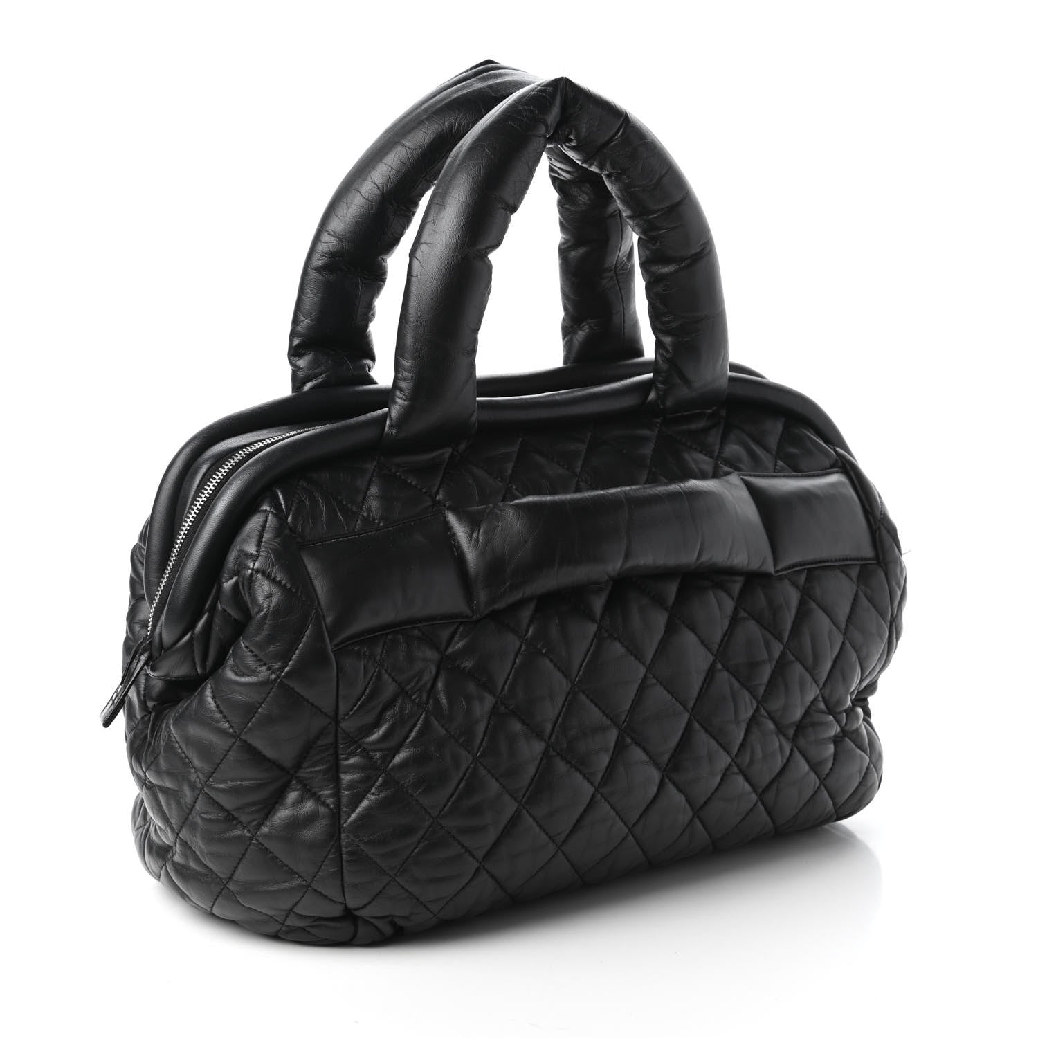 Chanel Lambskin Coco Cocoon Bowler Black 3 of 10