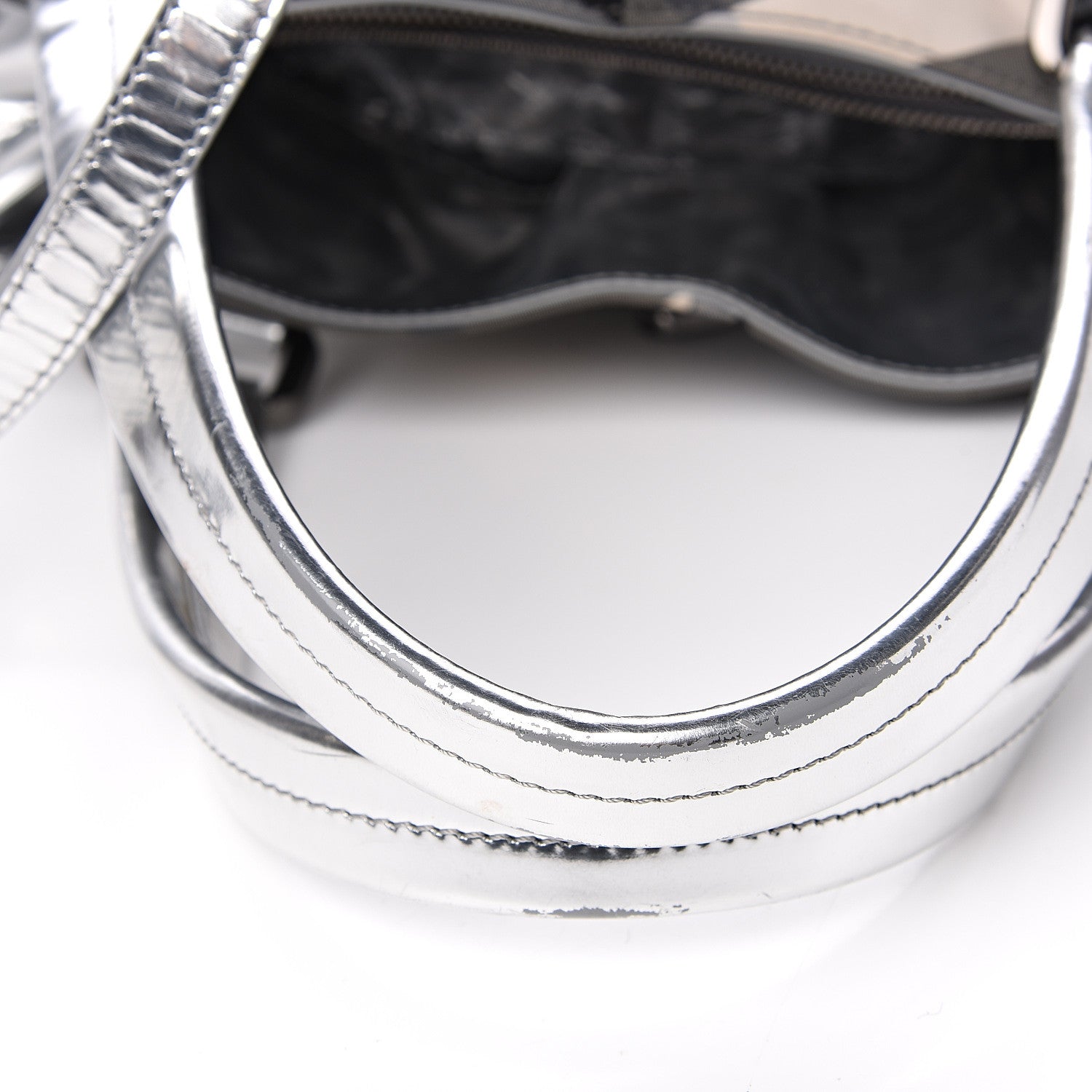 Burberry Nylon Beat Check Lowry Silver 10 of 10