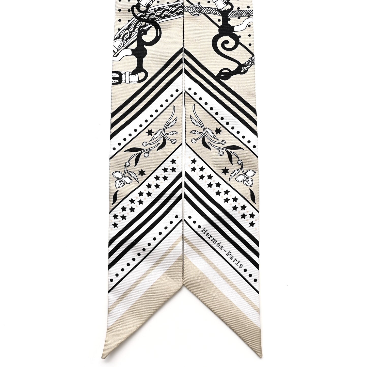 Silk Festival des Amazones Twilly Grege Black White