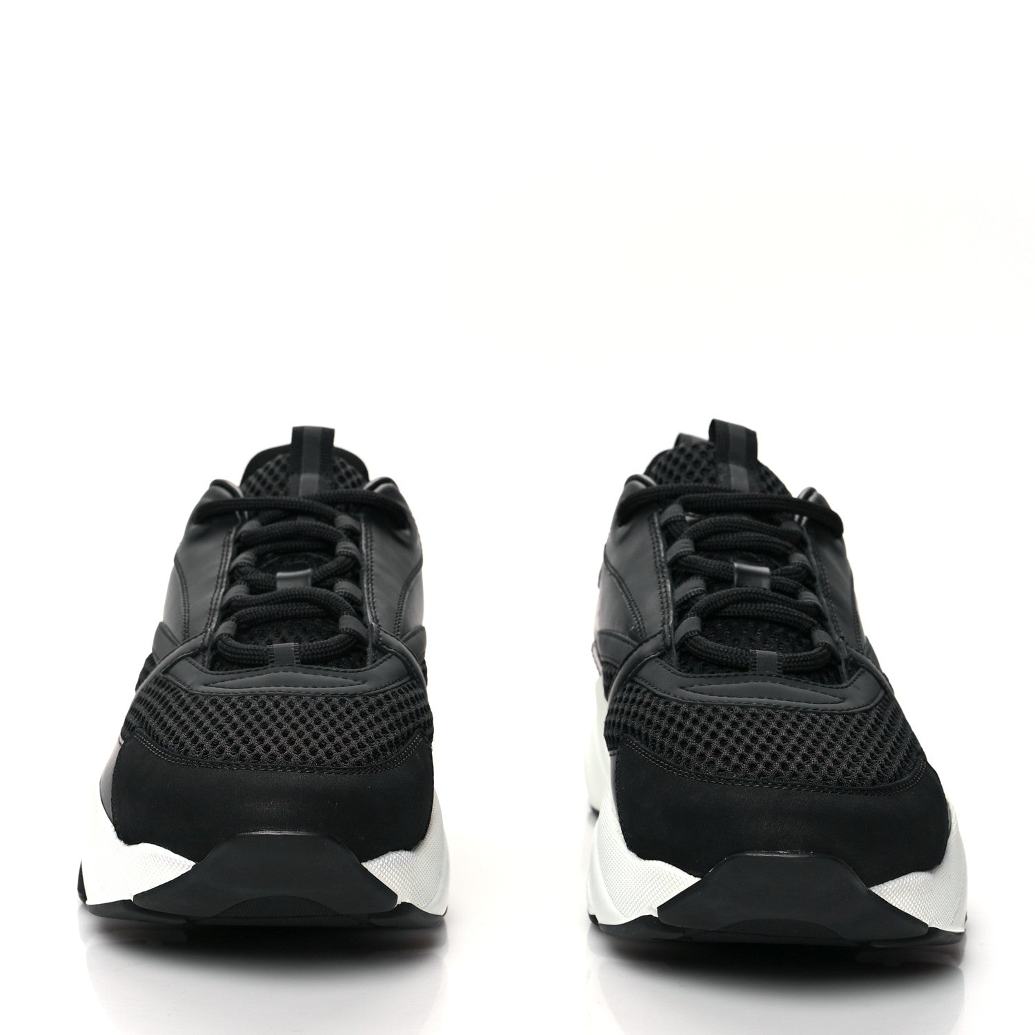 Christian Dior Technical Mesh Calfskin Mens B22 Sneakers 44 Black 2 of 8