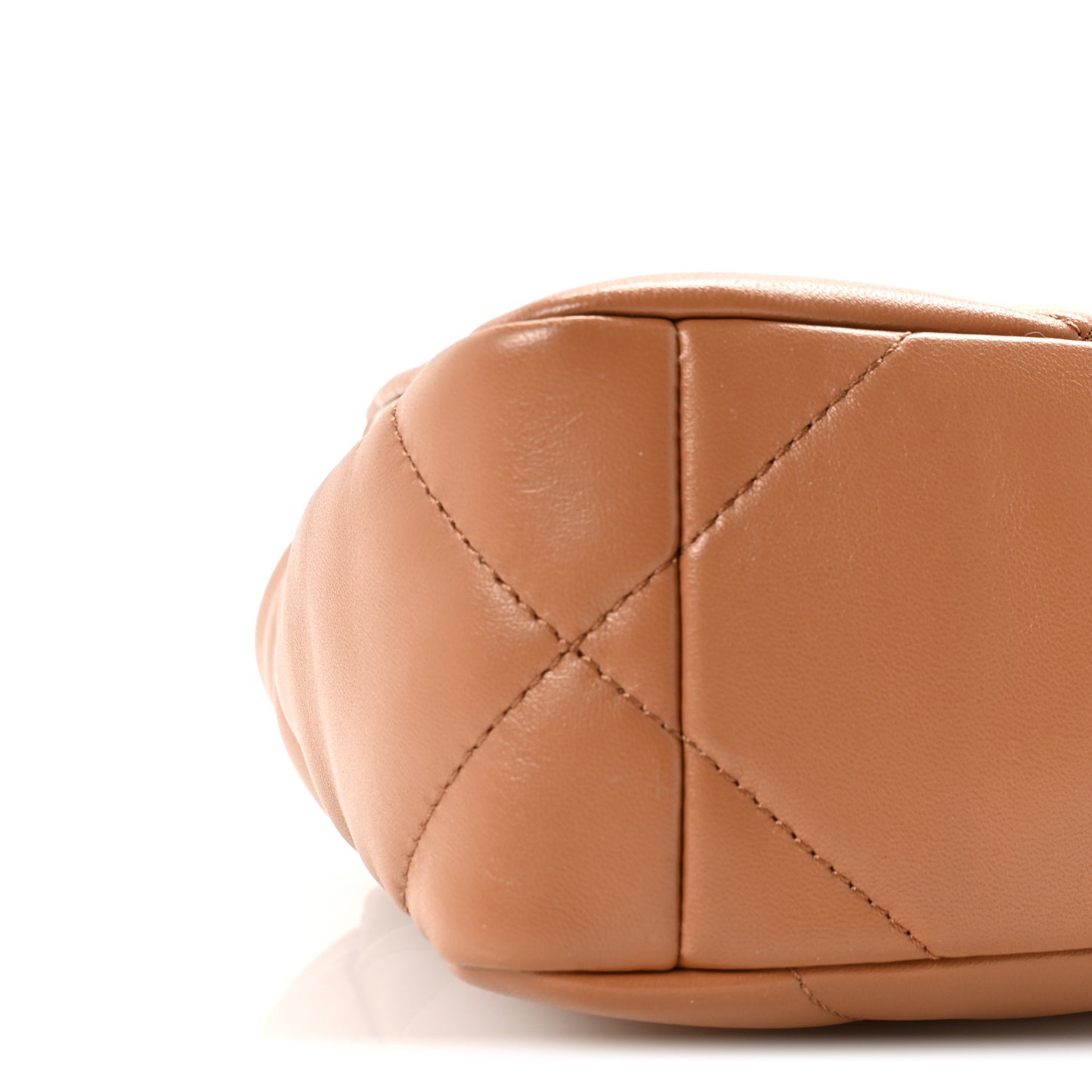 Lambskin Quilted Medium Chanel 19 Flap Brown