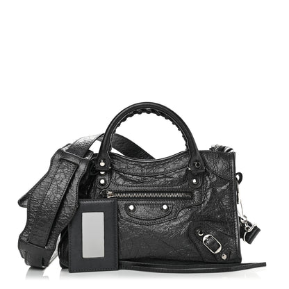 Balenciaga Agneau Classic Silver Hardware Mini City Anthracite 1 of 9