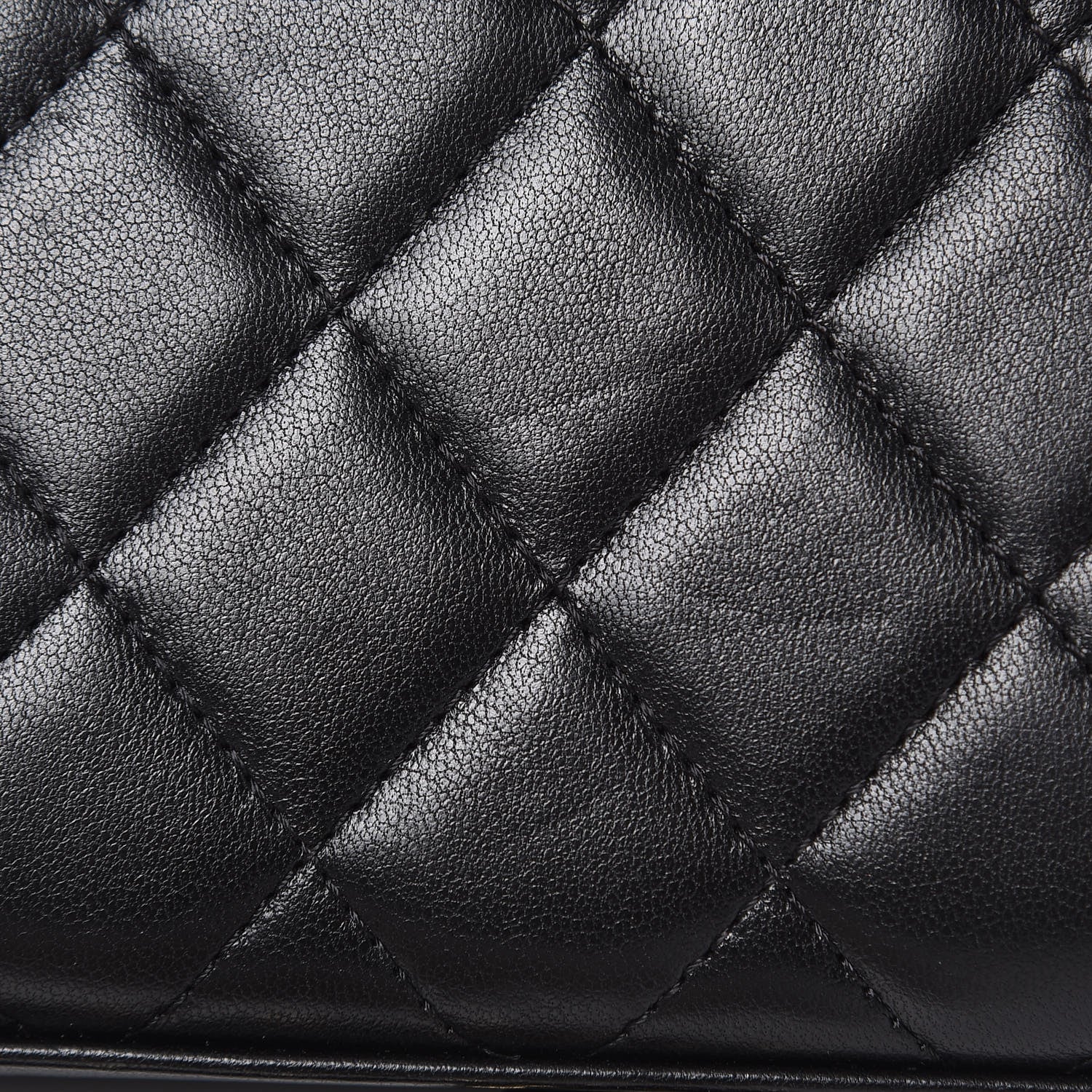 Chanel Lambskin Quilted Mini Trendy CC Chain Wallet Black 15 of 16