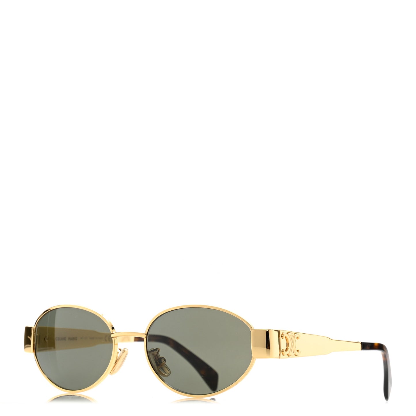Metal Triomphe 01 Sunglasses CL40235U Gold Green