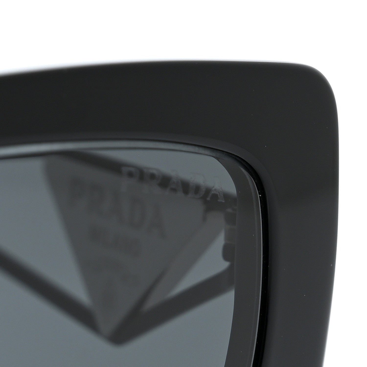 Prada Acetate Sunglasses SPR 14Y Black Slate Gray 8 of 9
