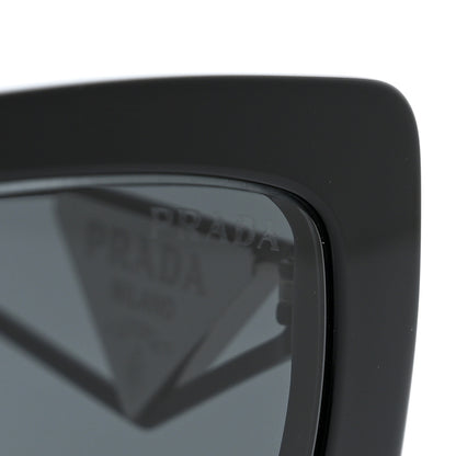 Prada Acetate Sunglasses SPR 14Y Black Slate Gray 8 of 9