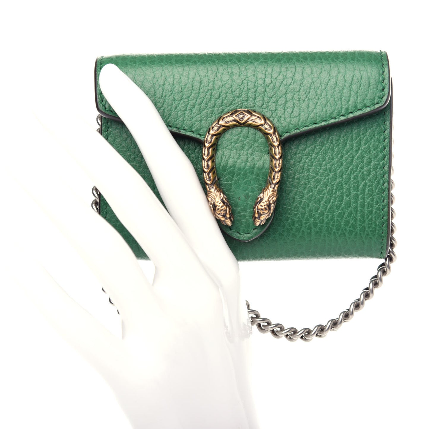 Calfskin Dionysus Coin Purse Emerald