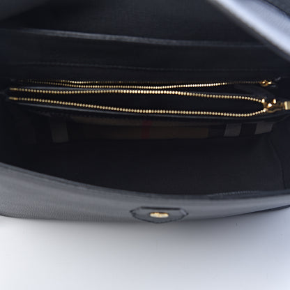 Burberry Derby Calfskin House Check Medium Camberley Black 5 of 10