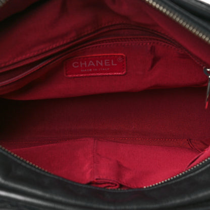 Chanel Aged Calfskin Quilted Medium Gabrielle Logo Hobo Black 5 of 10