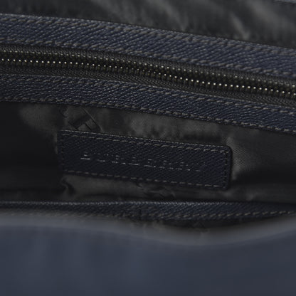 Burberry Calfskin Nylon Fairbank Messenger Bag Navy Black 8 of 9