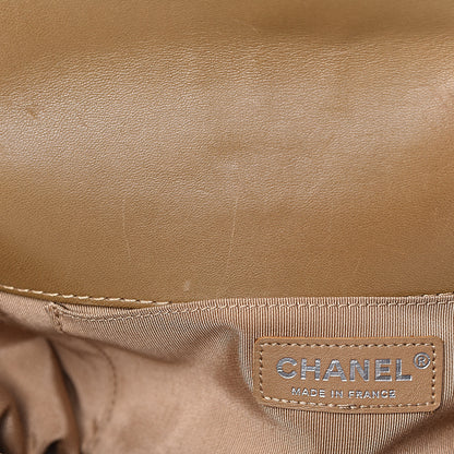 Chanel Calfskin Tweed Enchained Medium Boy Flap Brown 8 of 11