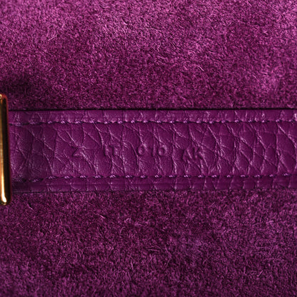 Hermes Taurillon Clemence Picotin Lock 22 MM Anemone 7 of 10