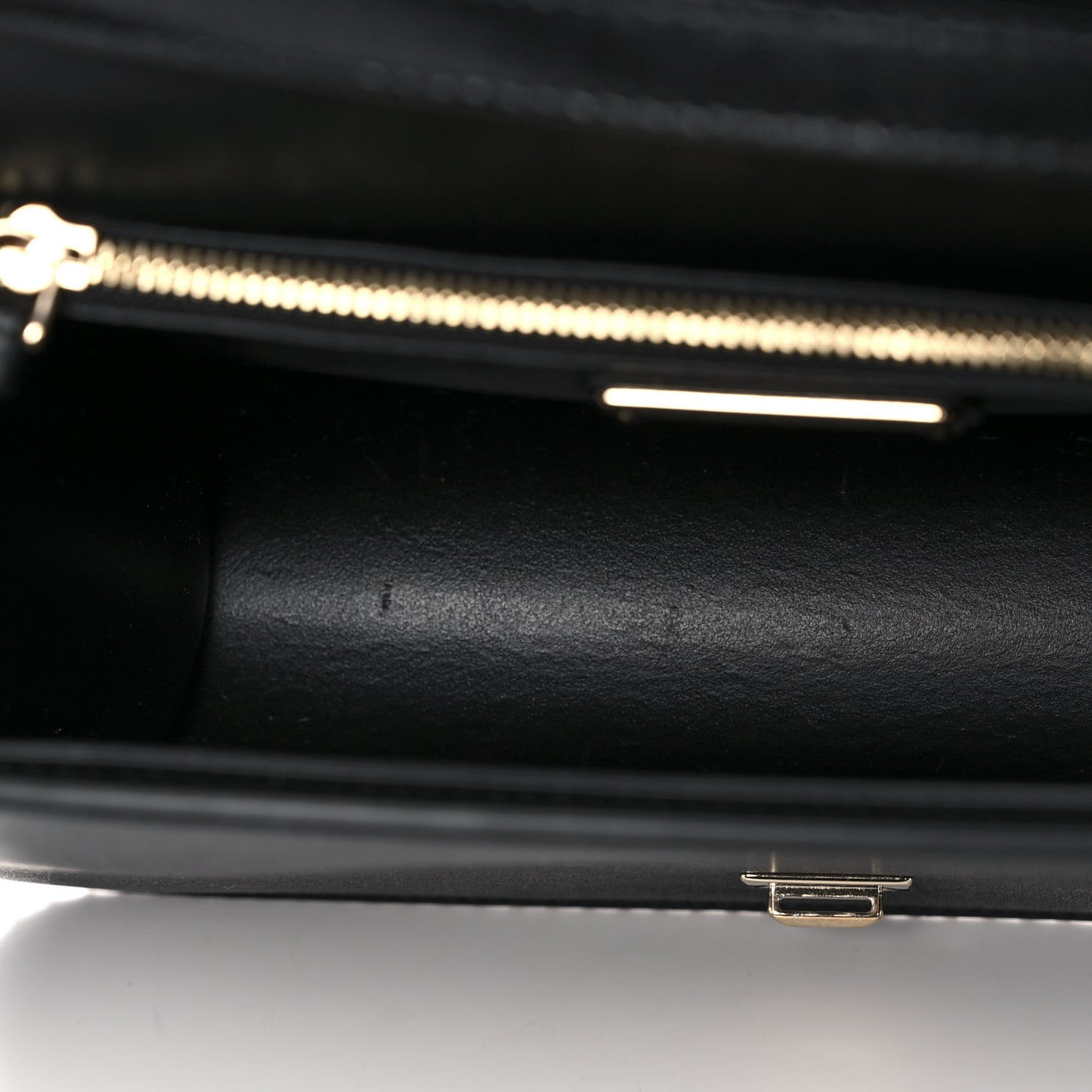 Calfskin Studded Vara Bow Bag Black