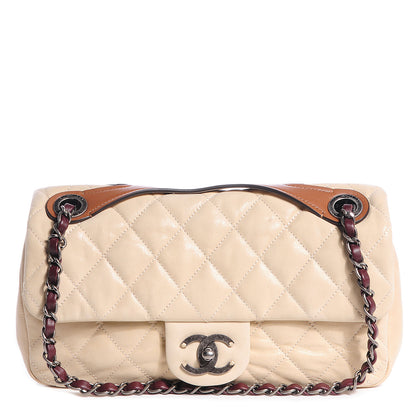 Chanel Iridescent Calfskin In The Mix Medium Flap Beige 1 of 9