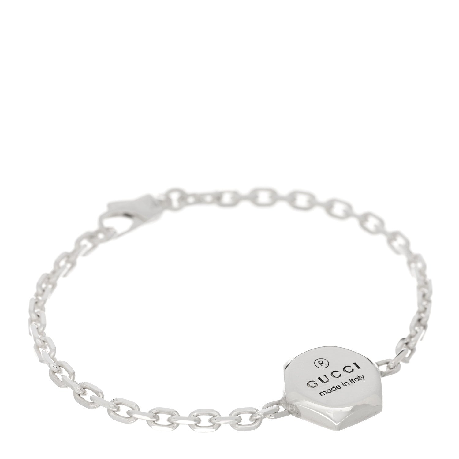 Gucci Sterling Silver Trademark Bracelet 1 of 3
