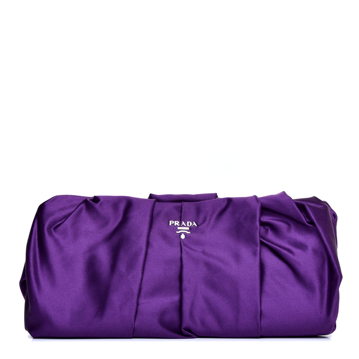 Satin Pochette Clutch Viola
