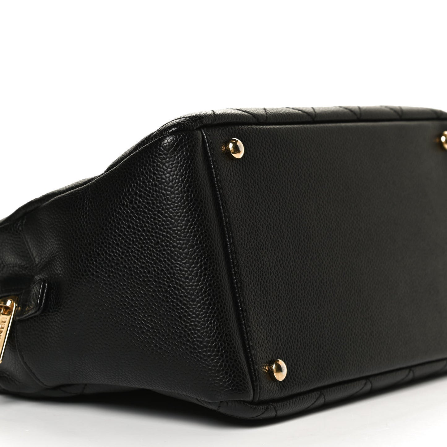 Caviar Quilted Petit Timeless Tote PTT Black