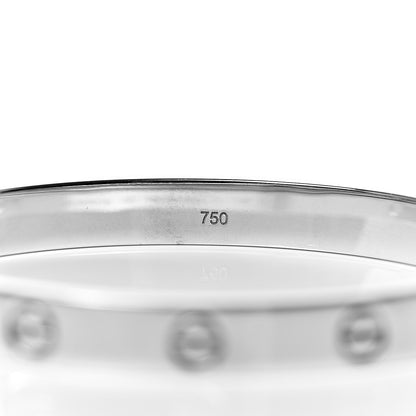 Cartier 18K White Gold LOVE Bracelet 16 5 of 6