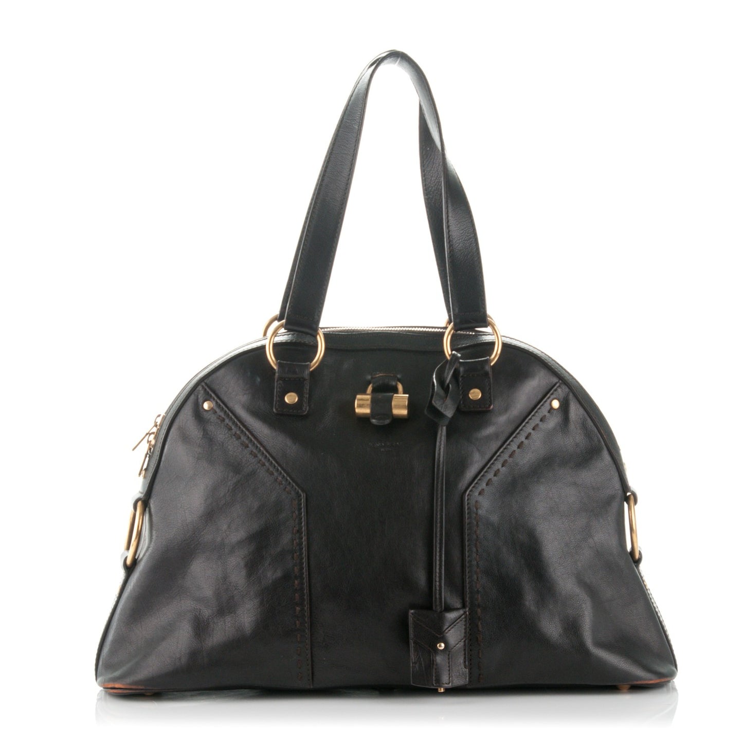 Calfskin Large Muse Brown