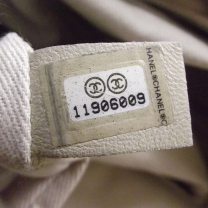 Chanel Coated Canvas Large CC Yacht Tote Beige White 10 of 12