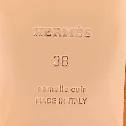 Hermes Suede Goatskin Shearling Womens Oz Mules 38 Natural Ecru 7 of 11
