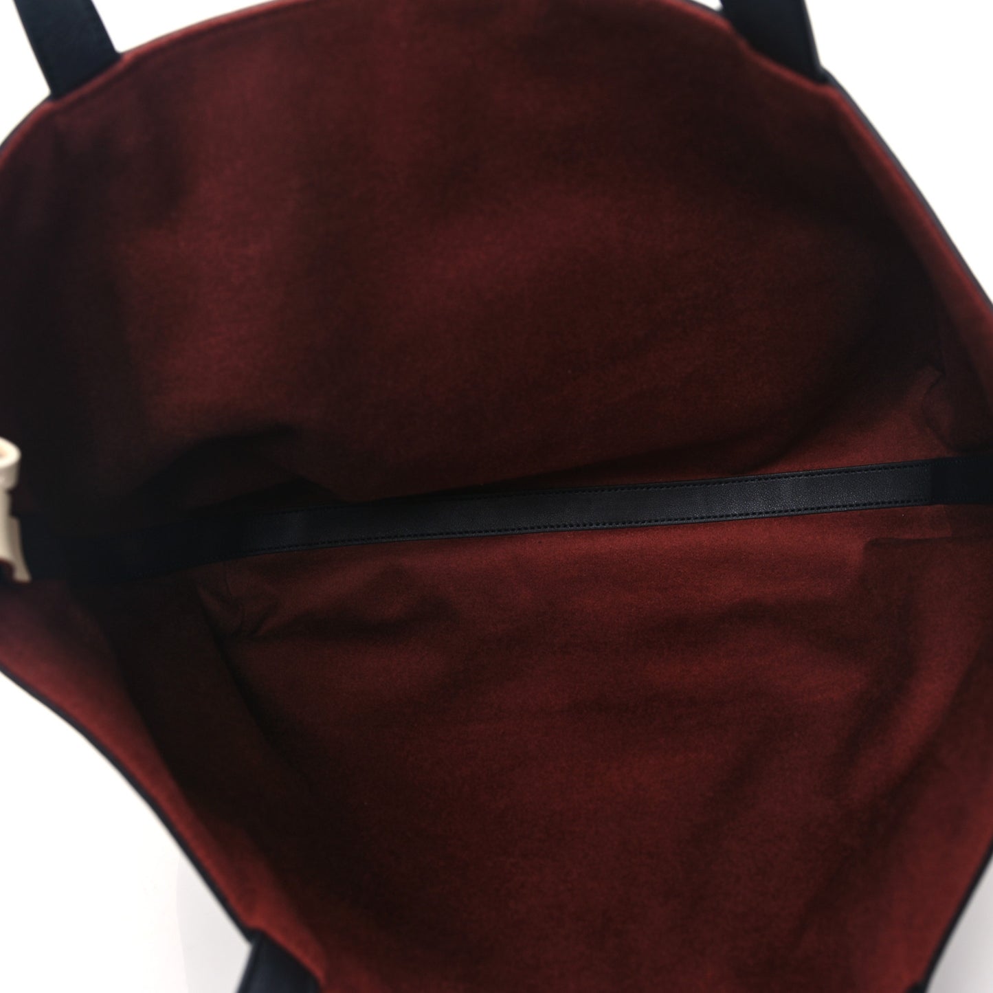 Butter Calfskin Cashmere Neo Inside Out Tote Black