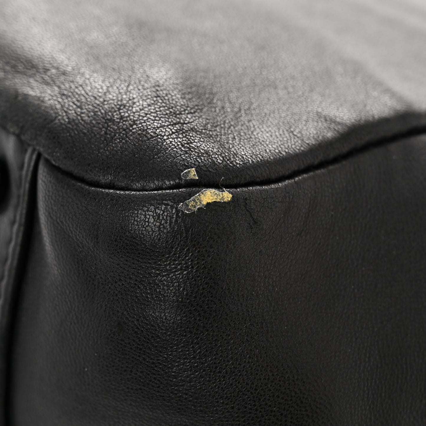 Lambskin Studded Accordion CC Flap Black