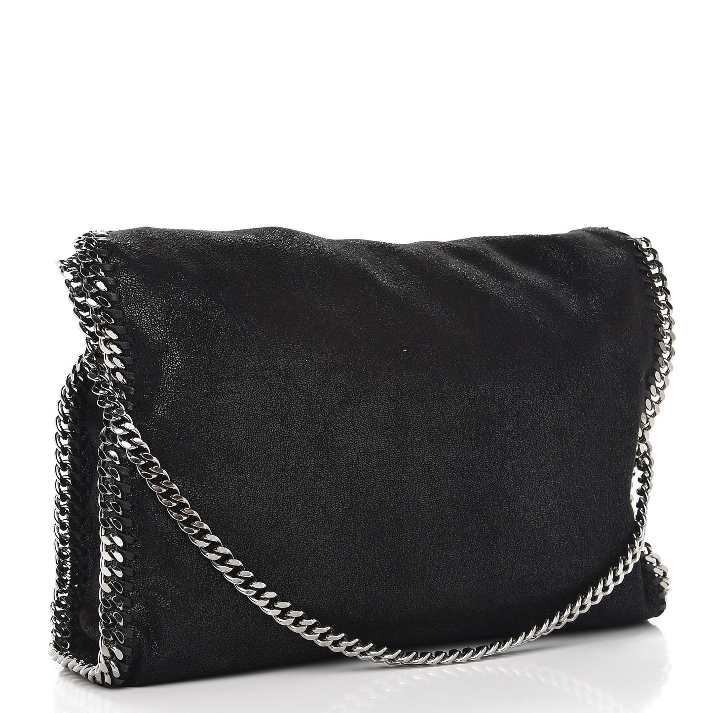 Shaggy Deer Falabella Fold Over Tote Black