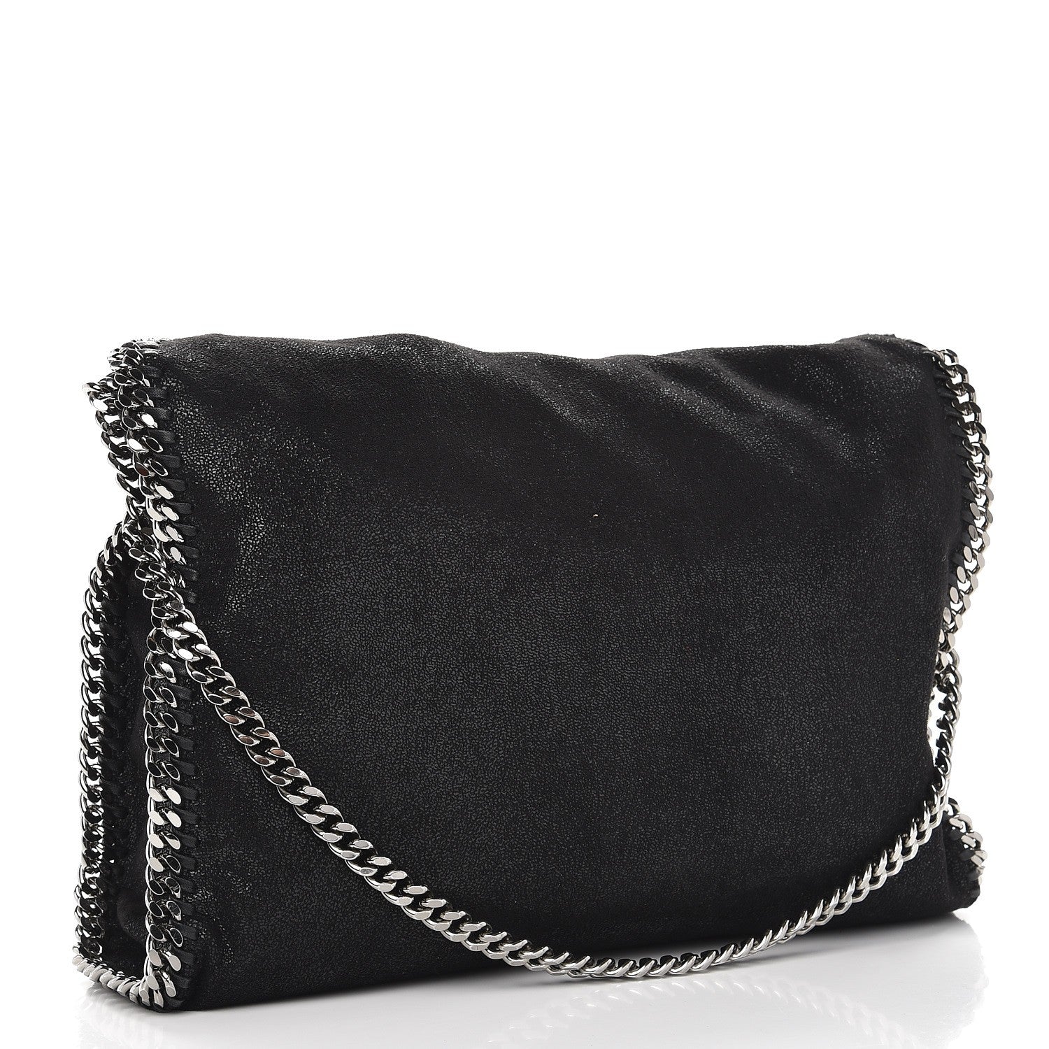 Stella McCartney Shaggy Deer Falabella Fold Over Tote Black 4 of 8