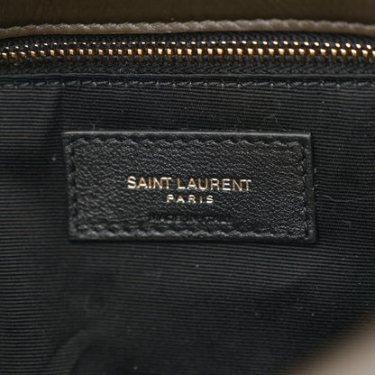 Saint Laurent Lambskin Quilted Small Loulou Puffer Monogram Chain Satchel Light Musk 6 of 10