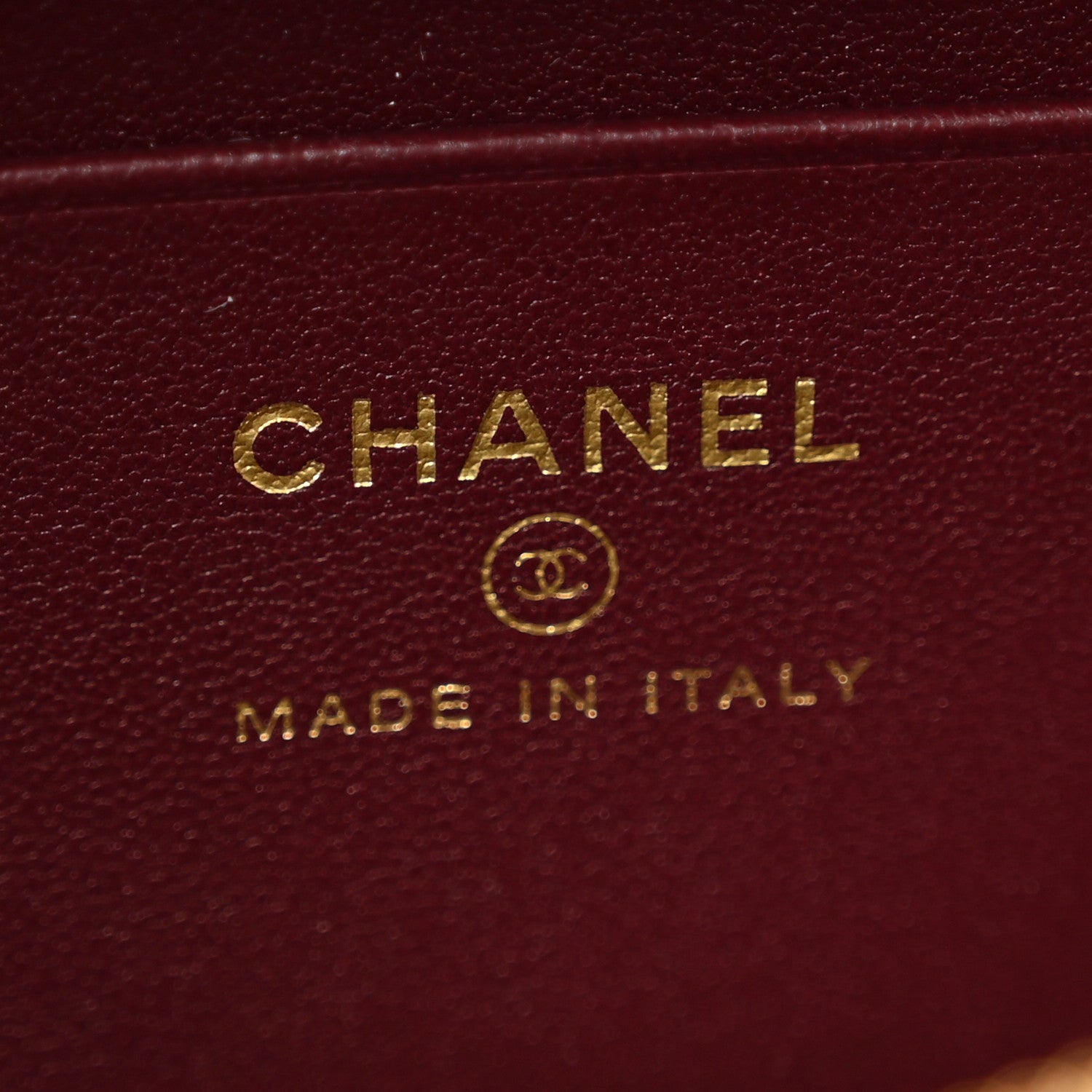 Chanel Calfskin Crocodile Embossed Crococo Top Handle Slim Vanity Case With Chain Dark Burgundy 6 of 11