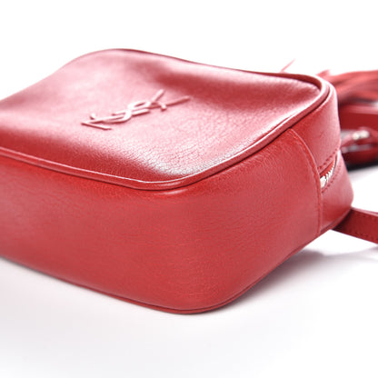 Saint Laurent Lambskin Monogram Lou Belt Bag Red 9 of 9