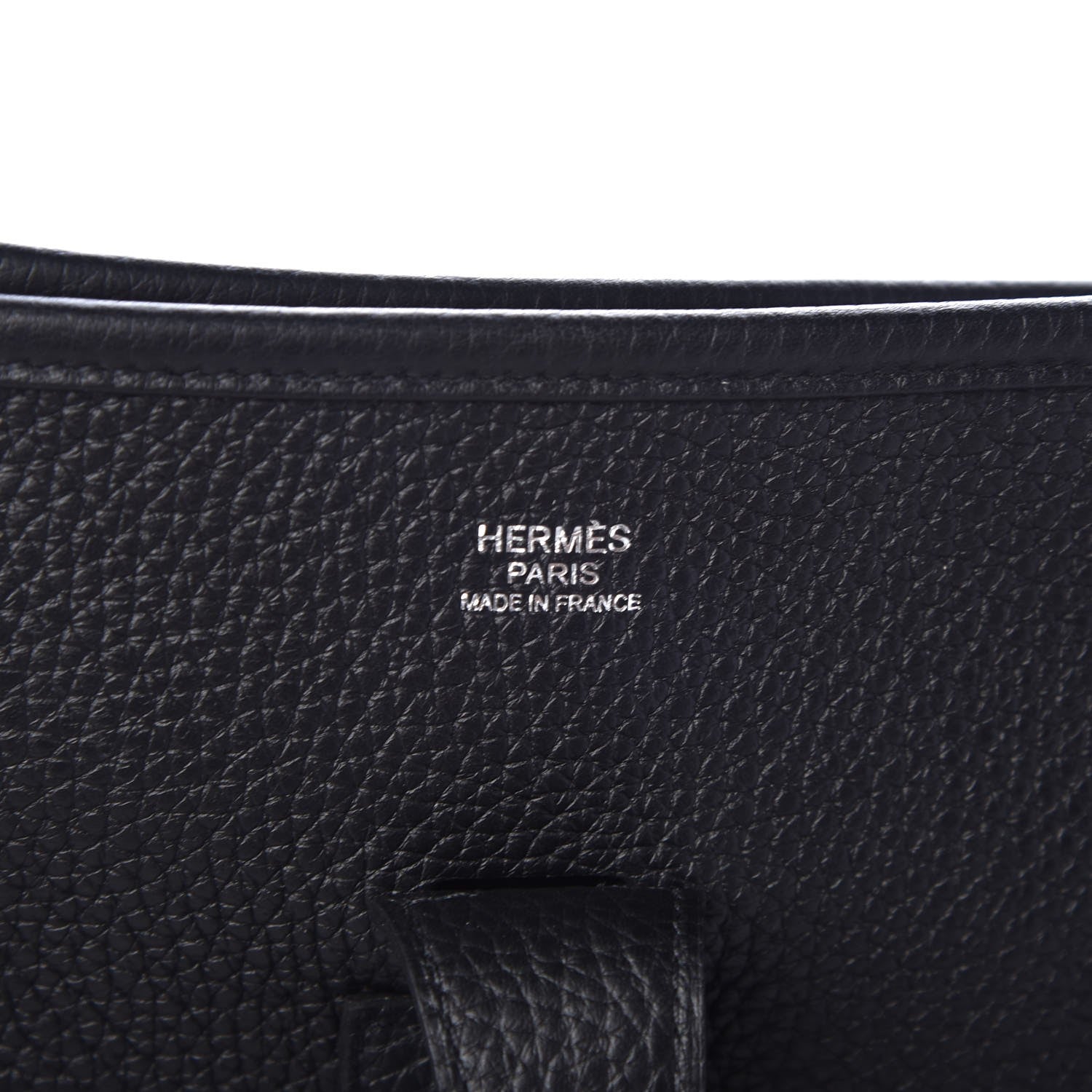 Hermes Taurillon Clemence Evelyne III GM Black 6 of 8