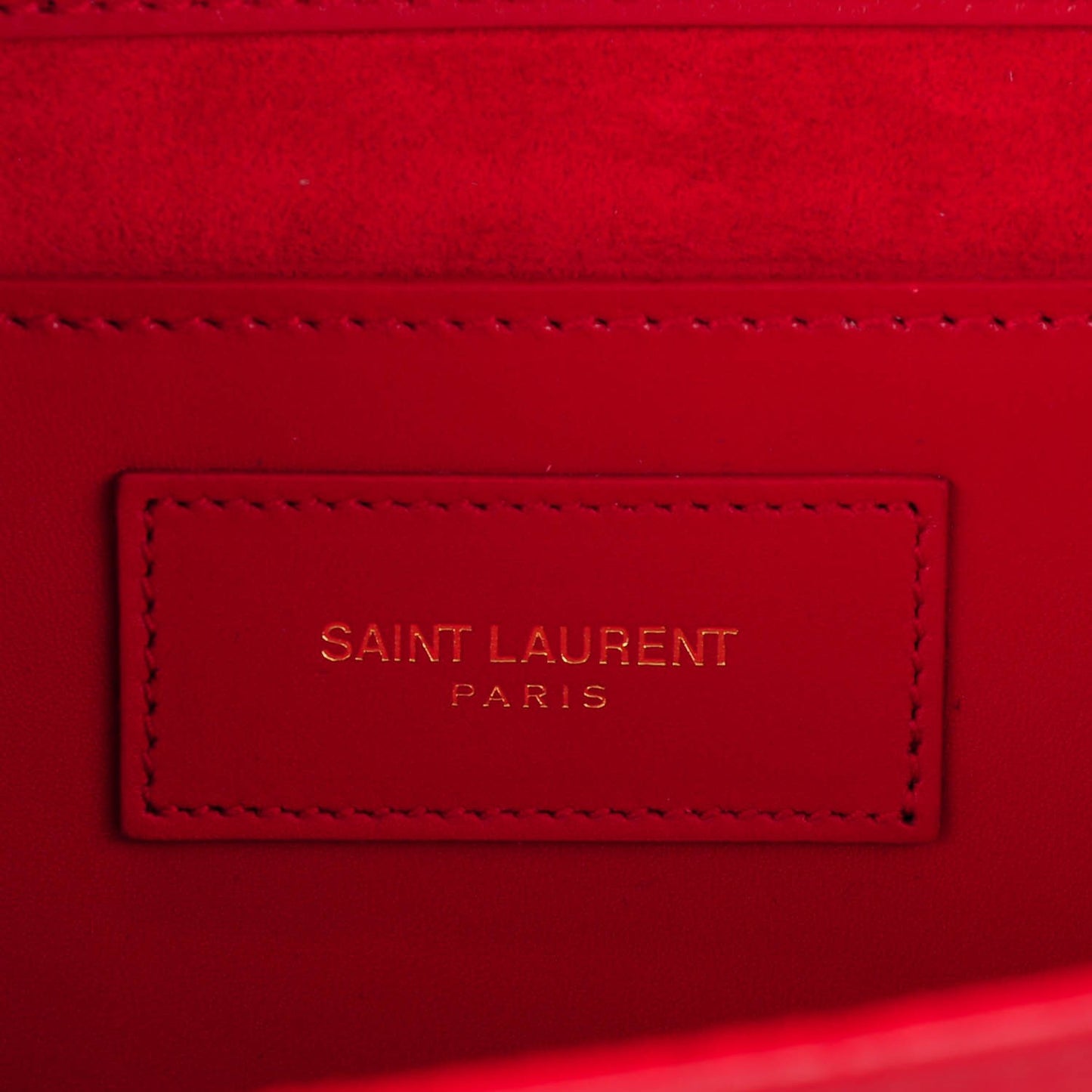 Calfskin Classic Monogram Clutch Rouge Orient