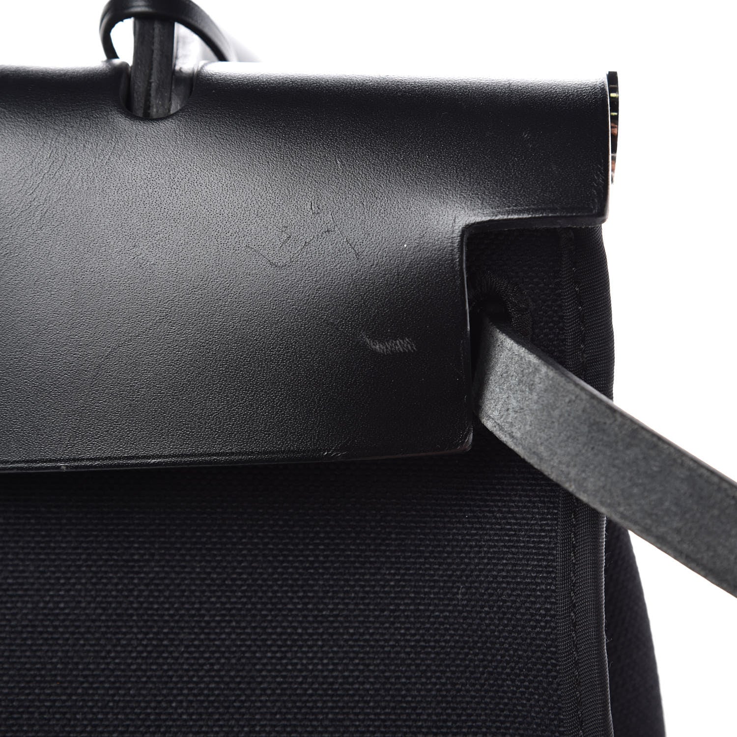 Hermes Military Toile Vache Hunter Herbag Zip PM 31 Black 8 of 11