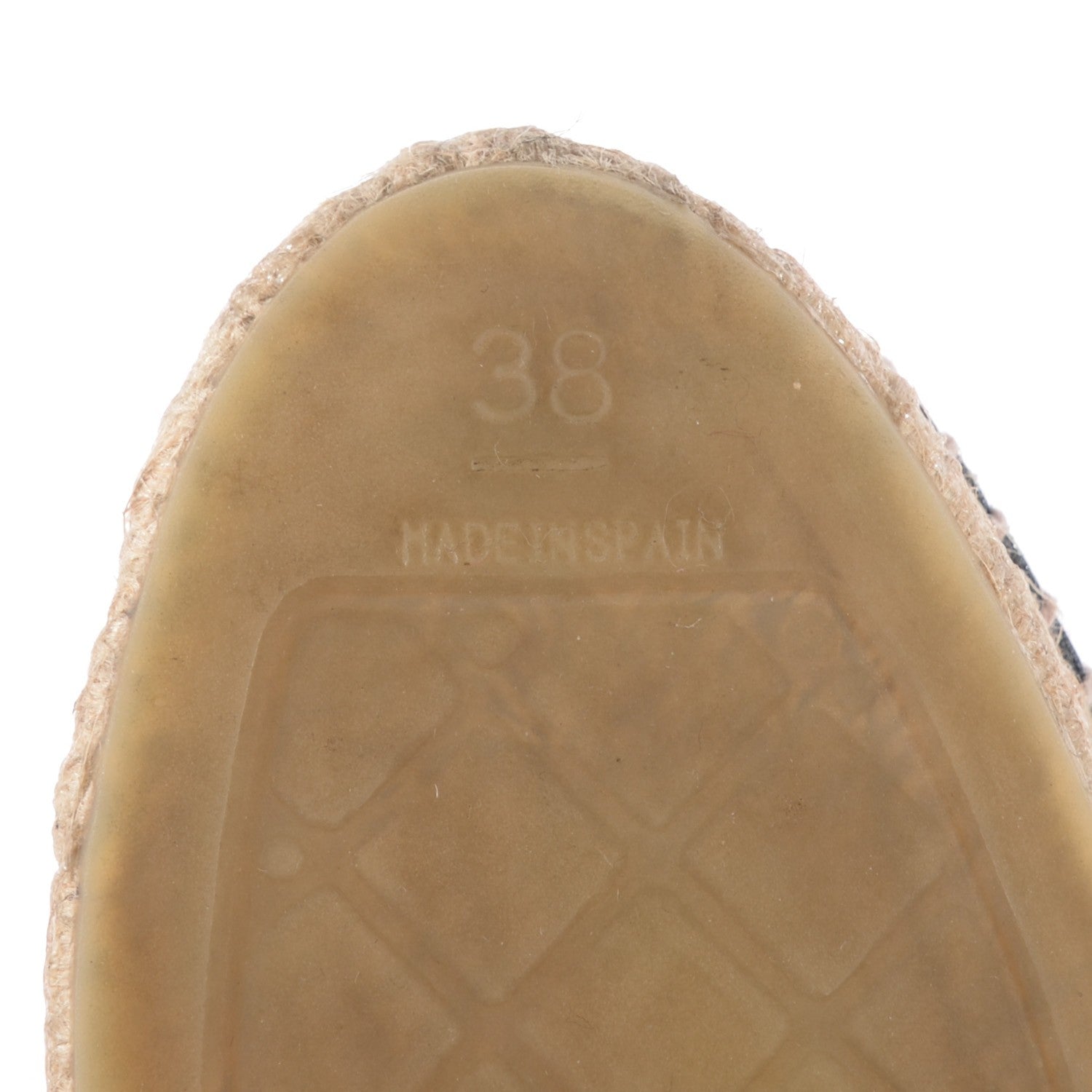 Chanel Lambskin CC Espadrilles 38 Navy Black 7 of 9